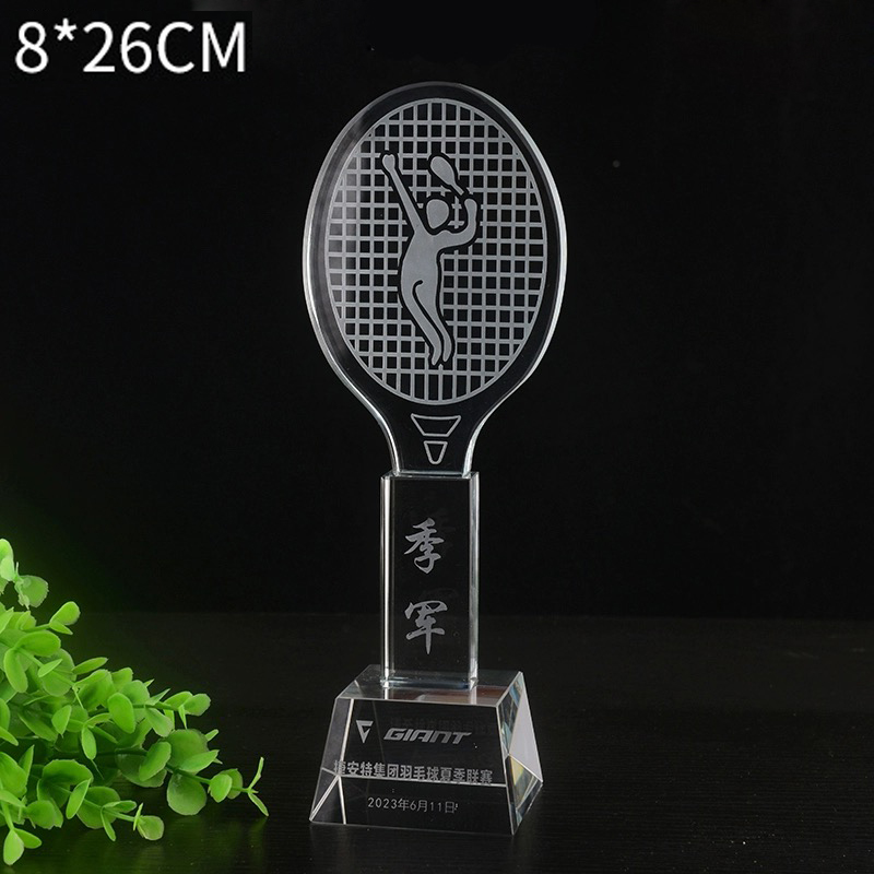 Индивидуальный хрустальный тро – обзор и цена Badminton Logo